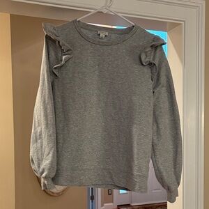 J. Crew Heather Gray Crewneck Top